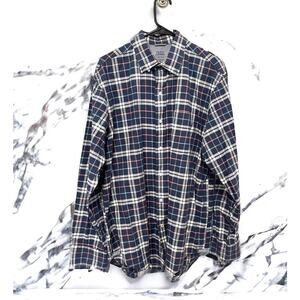 IZOD Saltwater Shirt Men's Medium Relaxed Classic Long Sleeve Button Down Boat